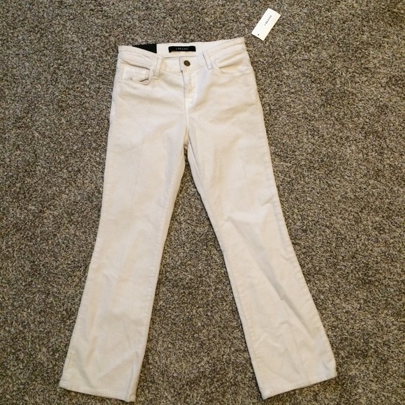 J Brand "Selena Bootcut" white corduroy pants - Picture 2 of 7